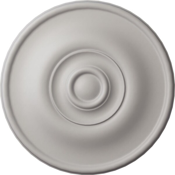 Ekena Millwork Jefferson Ceiling Medallion (Fits Canopies up to 2 7/8"), 11 3/4"OD x 3/8"P, Ultra Pure White CM12JEUWF - main